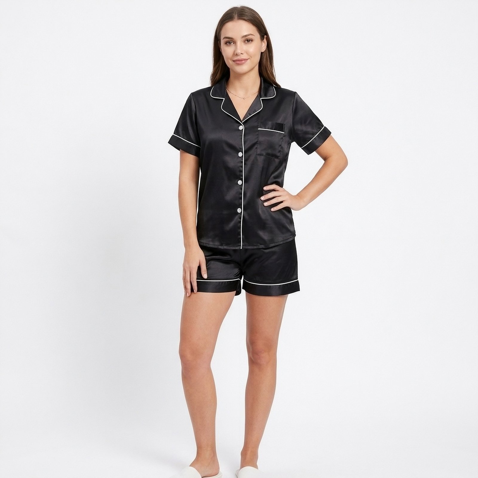 Pijama Para Mujer Camisa Manga Corta y Short