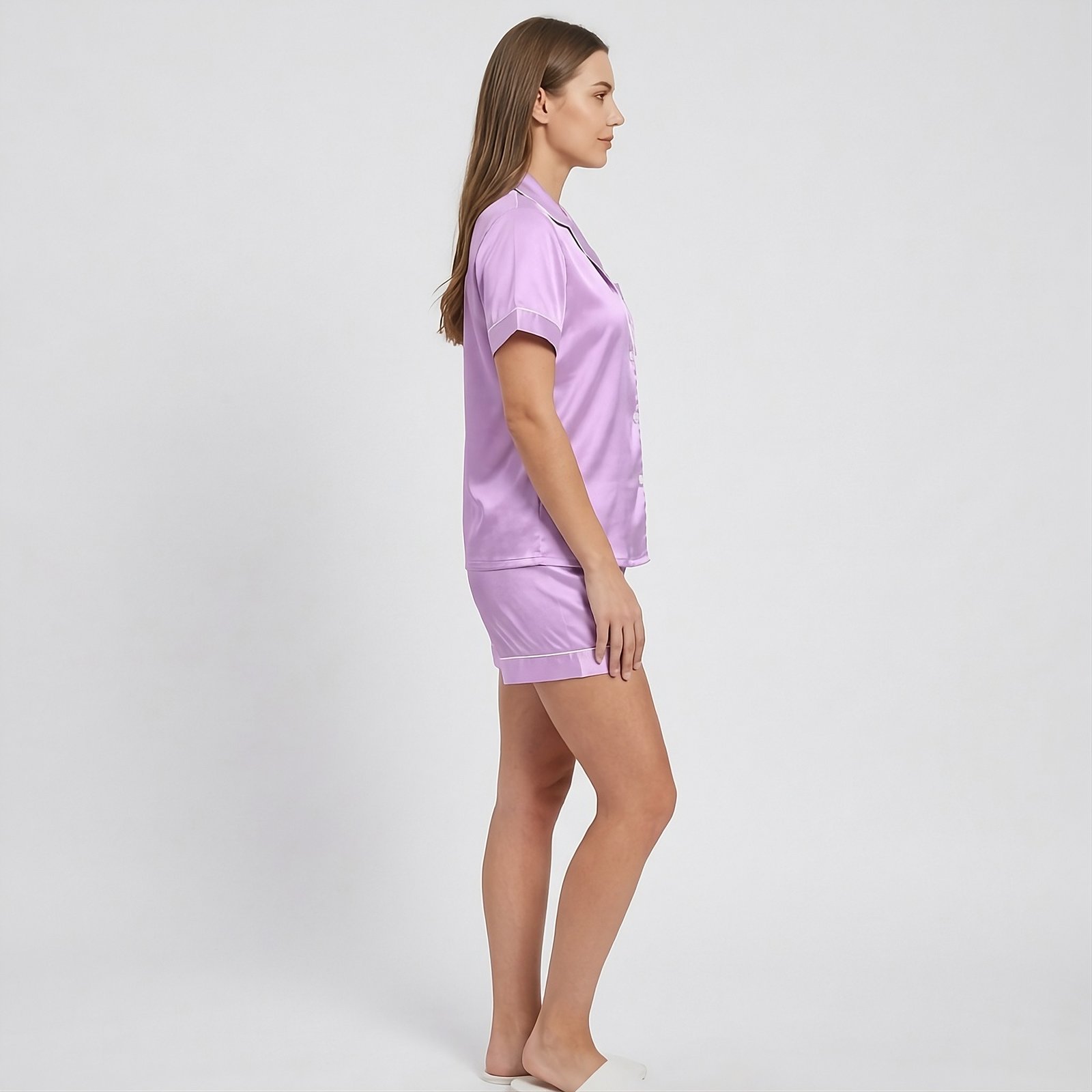 Pijama Para Mujer Camisa Manga Corta y Short - Imagen 4