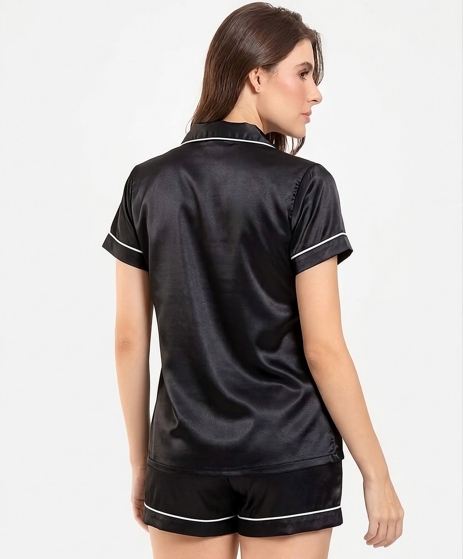 Pijama Para Mujer Camisa Manga Corta y Short - Imagen 2