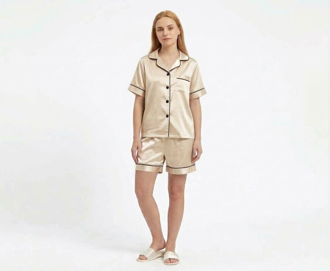 Pijama Para Mujer Camisa Manga Corta y Short - Imagen 12