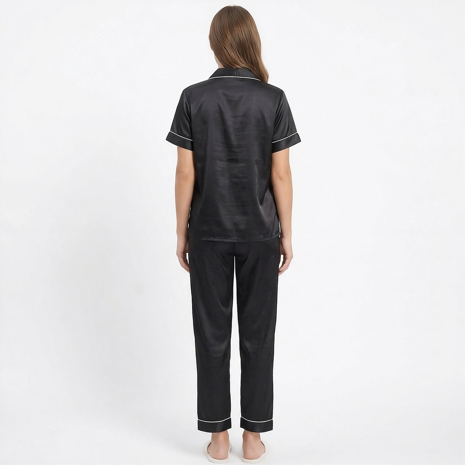 Pijama Para Mujer Camisa Manga Corta Y Pantalón - Imagen 5