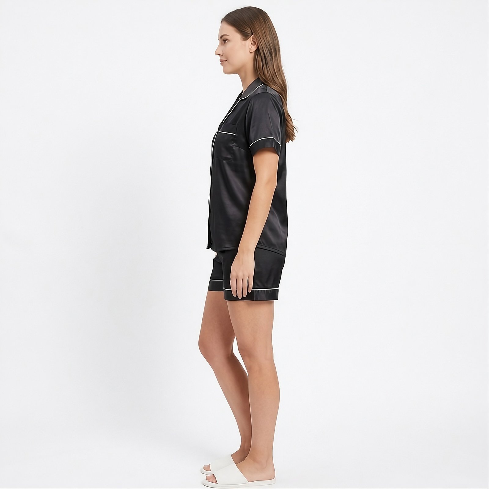 Pijama Para Mujer Camisa Manga Corta y Short - Imagen 3