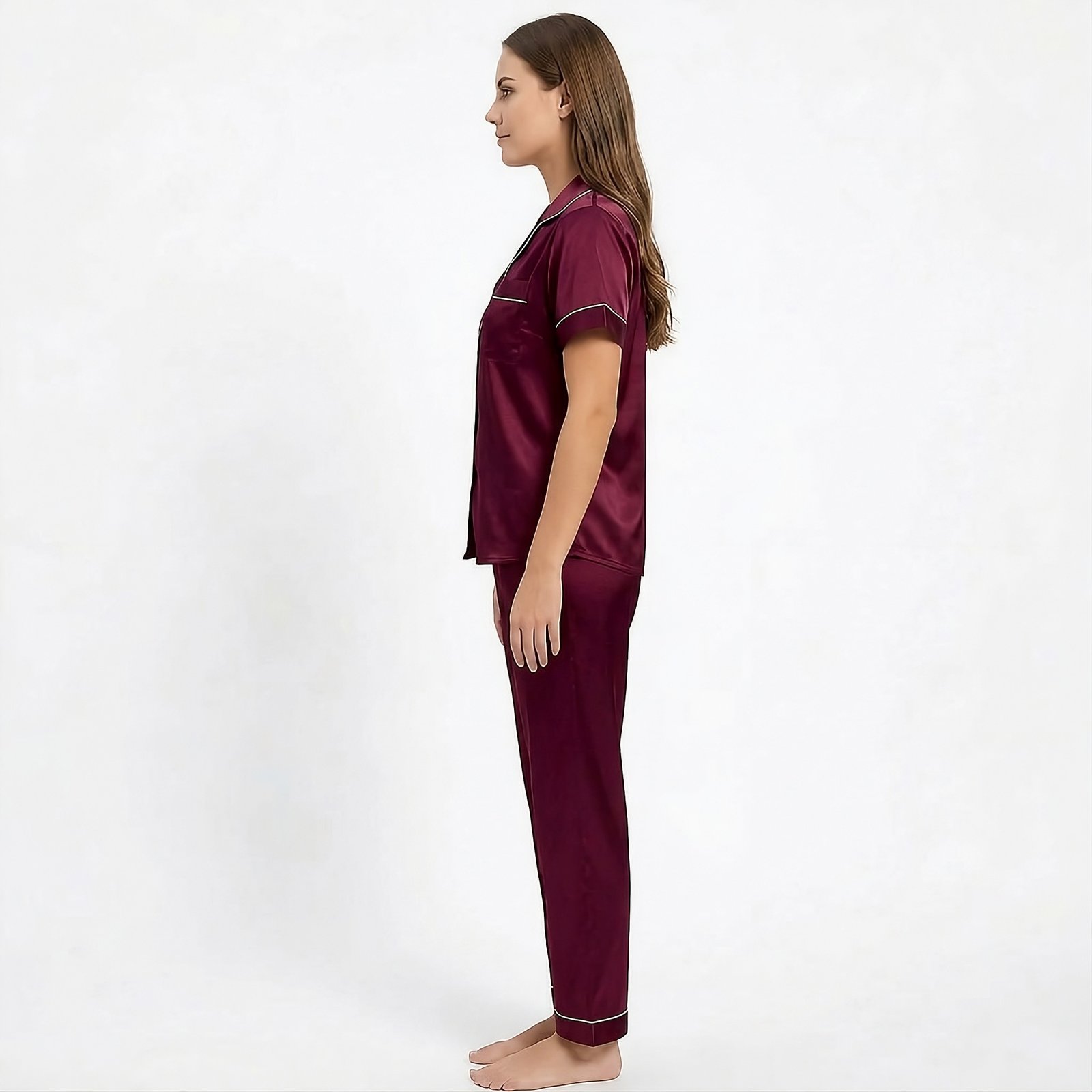 Pijama Para Mujer Camisa Manga Corta Y Pantalón - Imagen 13