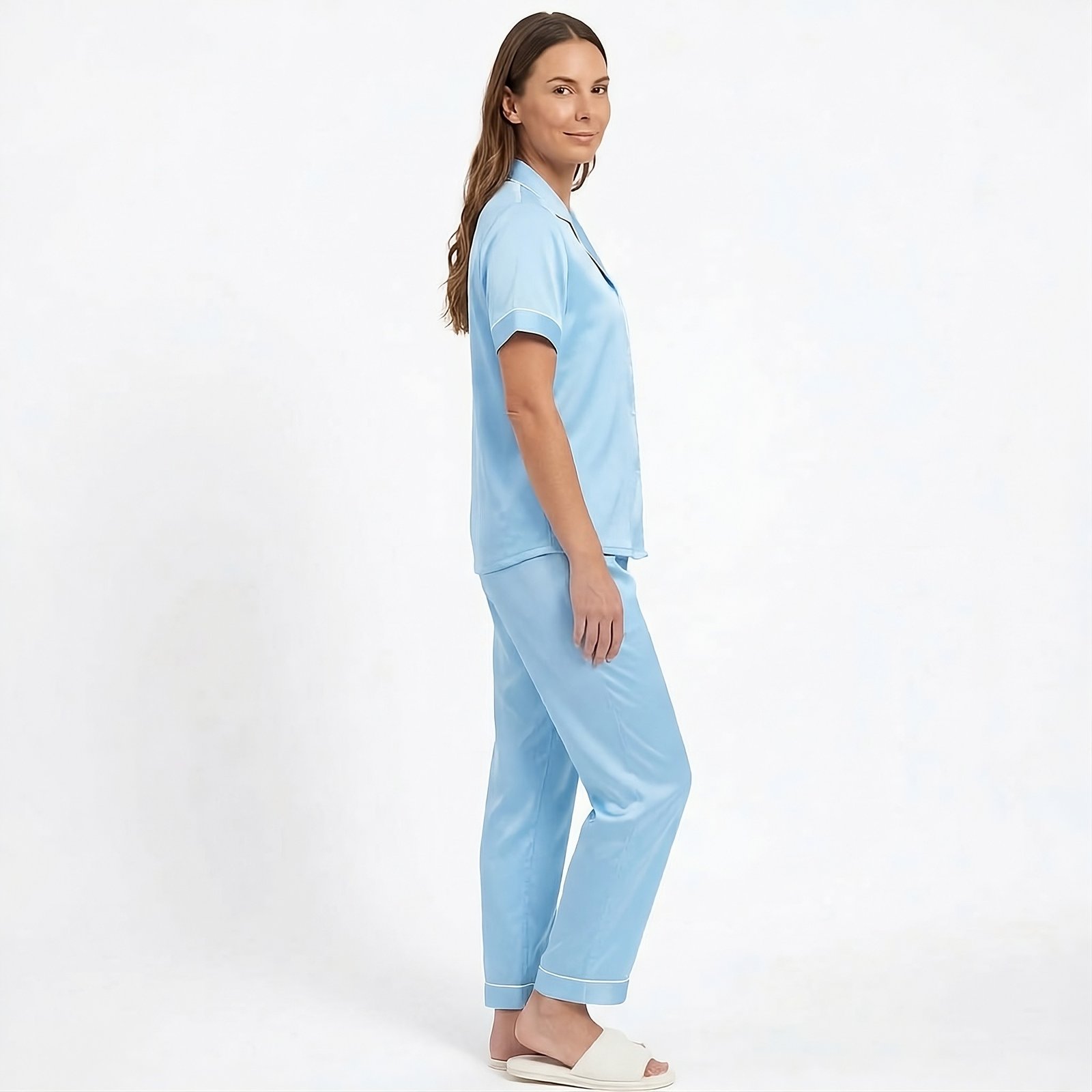 Pijama Para Mujer Camisa Manga Corta Y Pantalón - Imagen 14