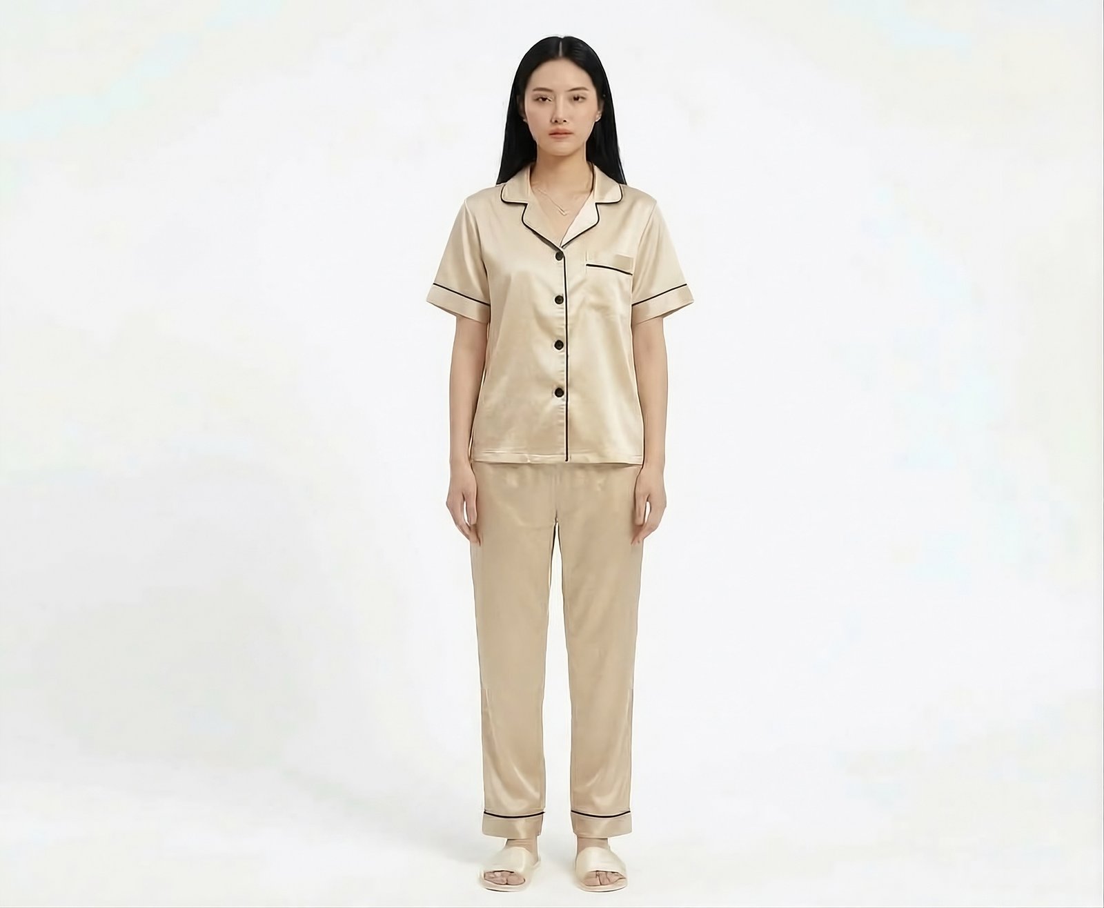 Pijama Para Mujer Camisa Manga Corta Y Pantalón - Imagen 17