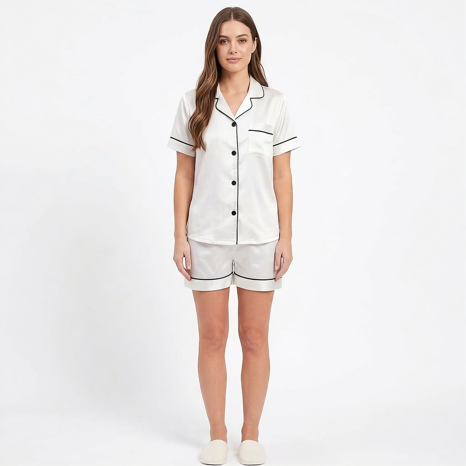 Pijama Para Mujer Camisa Manga Corta y Short - Imagen 9