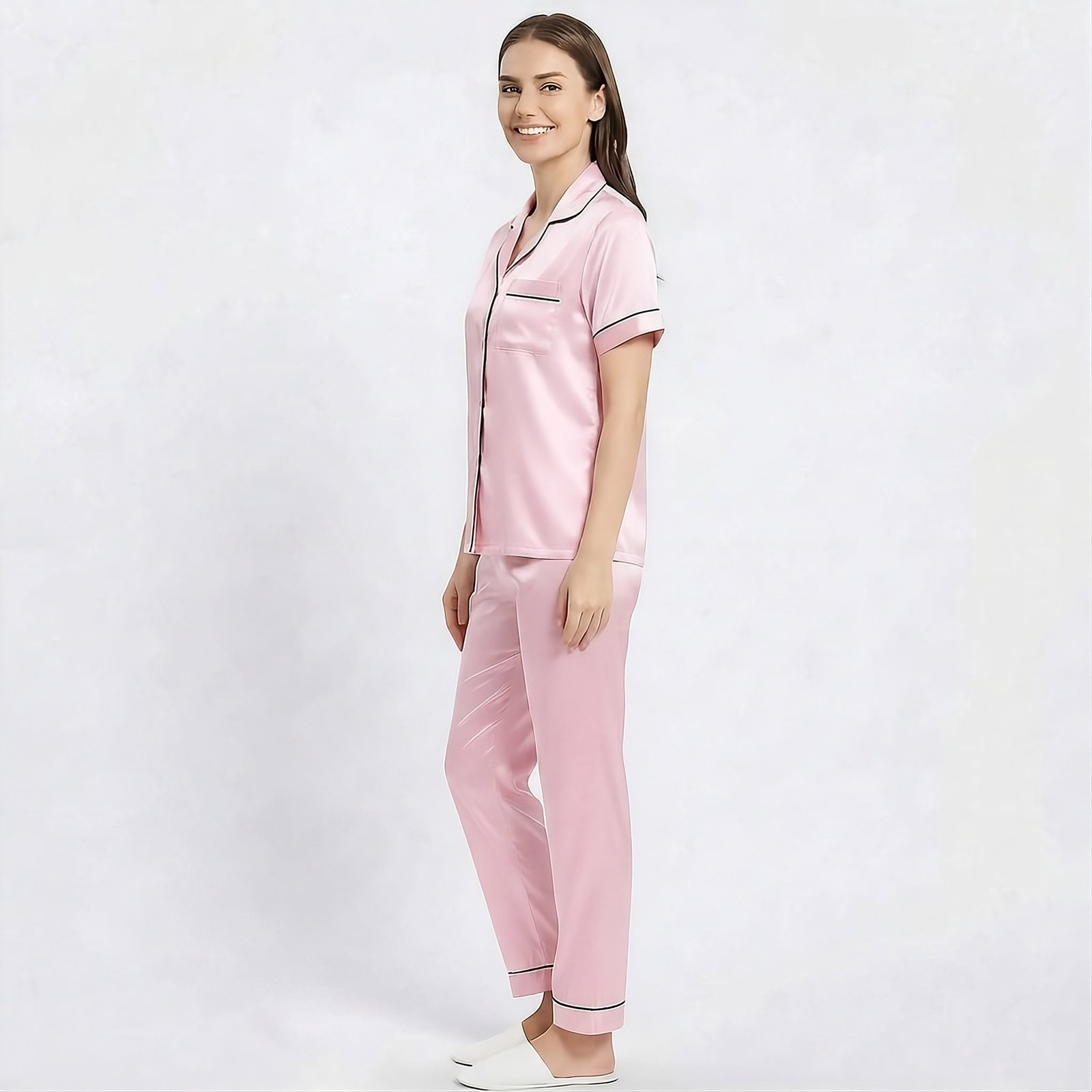 Pijama Para Mujer Camisa Manga Corta Y Pantalón - Imagen 20